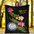 Marshall Islands Polynesian Blanket - Plumeria Tribal - Polynesian Pride