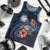 Marshall Islands Polynesian Men Tank Top - Blue Turtle Hibiscus - Polynesian Pride