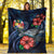 Tonga Polynesian Premium Blanket - Blue Turtle Hibiscus - Polynesian Pride