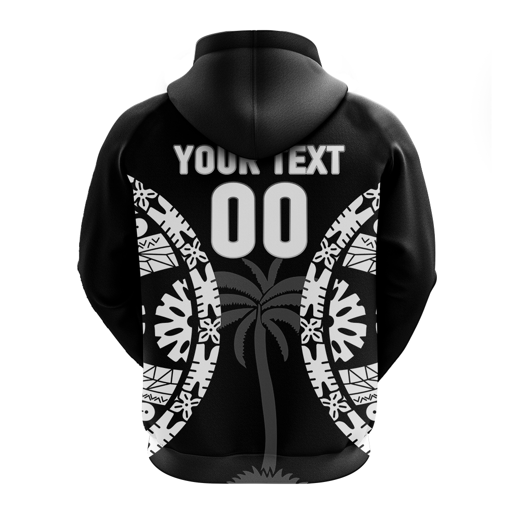 Custom Fiji Rugby Sevens Fijian Tapa Pattern Hoodie LT12 - Polynesian Pride