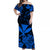 Hawaii Off Shoulder Long Dress Polynesia Blue Kanaka Maoli LT13 Women Blue - Polynesian Pride