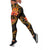 Guam Polynesian Women Legging - Gold Plumeria - Polynesian Pride