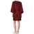 Micronesia Pattern Bell Sleeve Dress - Red Versison - Polynesian Pride