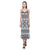 Polynesia Pattern V - Neck Open Fork Long Dress - White Style Women White - Polynesian Pride