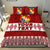 (Custom Personalised) Tonga Bedding Set Tongan Pattern Red LT13 - Polynesian Pride