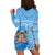 Fiji Dreamy Hoodie Dress Tapa Pattern LT13 - Polynesian Pride