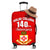 Kolisi Tonga College Atele Luggage Cover 140 Years Anniversary Tongan Ngatu Ver.02 LT13 Red - Polynesian Pride