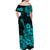 Hawaii Matching Dress and Hawaiian Shirt Polynesia Turquoise Ukulele Flowers LT13 - Polynesian Pride