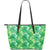 Hawaii Tropical Leaves Jungle Monstera Leaf Large Leather Tote Green - Polynesian Pride