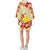 Hawaii Bell Sleeve Dress - Yellow Hibiscus - Polynesian Pride