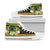 Palau High Top Shoes - Polynesian Gold Patterns Collection Unisex White - Polynesian Pride