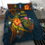 Tuvalu Polynesian Bedding Set - Legend of Tuvalu (Blue) - Polynesian Pride