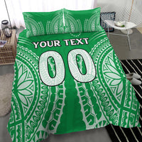 (Custom Personalised) Cook Islands Mitiaro Bedding Set - Tribal Pattern - LT12 - Polynesian Pride