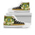 Tuvalu High Top Shoes - Polynesian Gold Patterns Collection Unisex White - Polynesian Pride