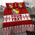 (Custom Personalised) Tonga Bedding Set Tongan Pattern Red LT13 - Polynesian Pride