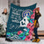 (Custom Personalised) Northern Mariana Islands Mothers Day With Green Turtle Blanket - LT12 - Polynesian Pride