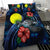 Palau Islands Polynesian Bedding Set - Blue Turtle Hibiscus - Polynesian Pride