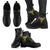 Cornwall Celtic Leather Boots - Celtic Compass With Cornish Symbols - Polynesian Pride