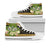 Kosrae State High Top Shoes - Polynesian Gold Patterns Collection Unisex White - Polynesian Pride