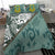 Tuvalu Polynesian Bedding Set - Leaves And Turtles - Polynesian Pride