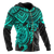 Polynesian Hawaii Hoodie (Zip up) Turquoise Turtle - Polynesian Pride