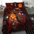 Papua New Guinea Polynesian Personalised Bedding Set - Legend of Papua New Guinea (Red) - Polynesian Pride