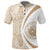 Hawaii Polynesian Polo Shirt Gold and White Circle Style - Polynesian Pride