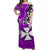 Wallis et Futuna Off Shoulder Long Dress Be Unique Purple LT13 Long Dress Purple - Polynesian Pride