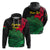 Custom Vanuatu Espiritu Santo Hoodie Kava With Hibiscus LT12 Unisex Black - Polynesian Pride