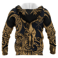 Polynesian Hawaii Zip up Hoodie Hula Girl Gold - Polynesian Pride