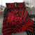 Hawaii Turtle With Hibiscus Tribal Red Bedding Set - LT12 - Polynesian Pride