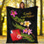 Wallis and Futuna Polynesian Blanket - Plumeria Tribal - Polynesian Pride