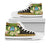 Guam High Top Shoes - Polynesian Gold Patterns Collection Unisex White - Polynesian Pride