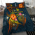 New Caledonia Polynesian Bedding Set - Legend of New Caledonia (Blue) - Polynesian Pride