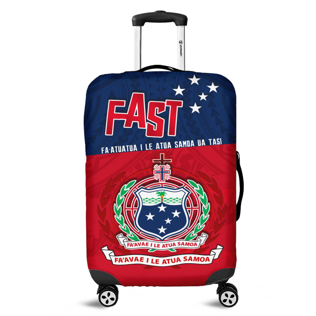 F.A.S.T Samoa Luggage Covers Polynesian Enthusiasm LT13 Blue - Polynesian Pride