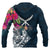 Hawaii Zip up Hoodie Polynesian Hibiscus with Summer Vibes - Polynesian Pride