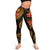 Federated States Of Micronesia Women Legging - Gold Plumeria - Polynesian Pride