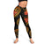 Fiji Polynesian Women Legging - Gold Plumeria - Polynesian Pride