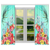 Three Turtle And Hibiscus Window Curtain( Two Piece) - Polynesian Pride