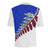 Maori Fern White and Blue Polo T Shirt - Polynesian Pride