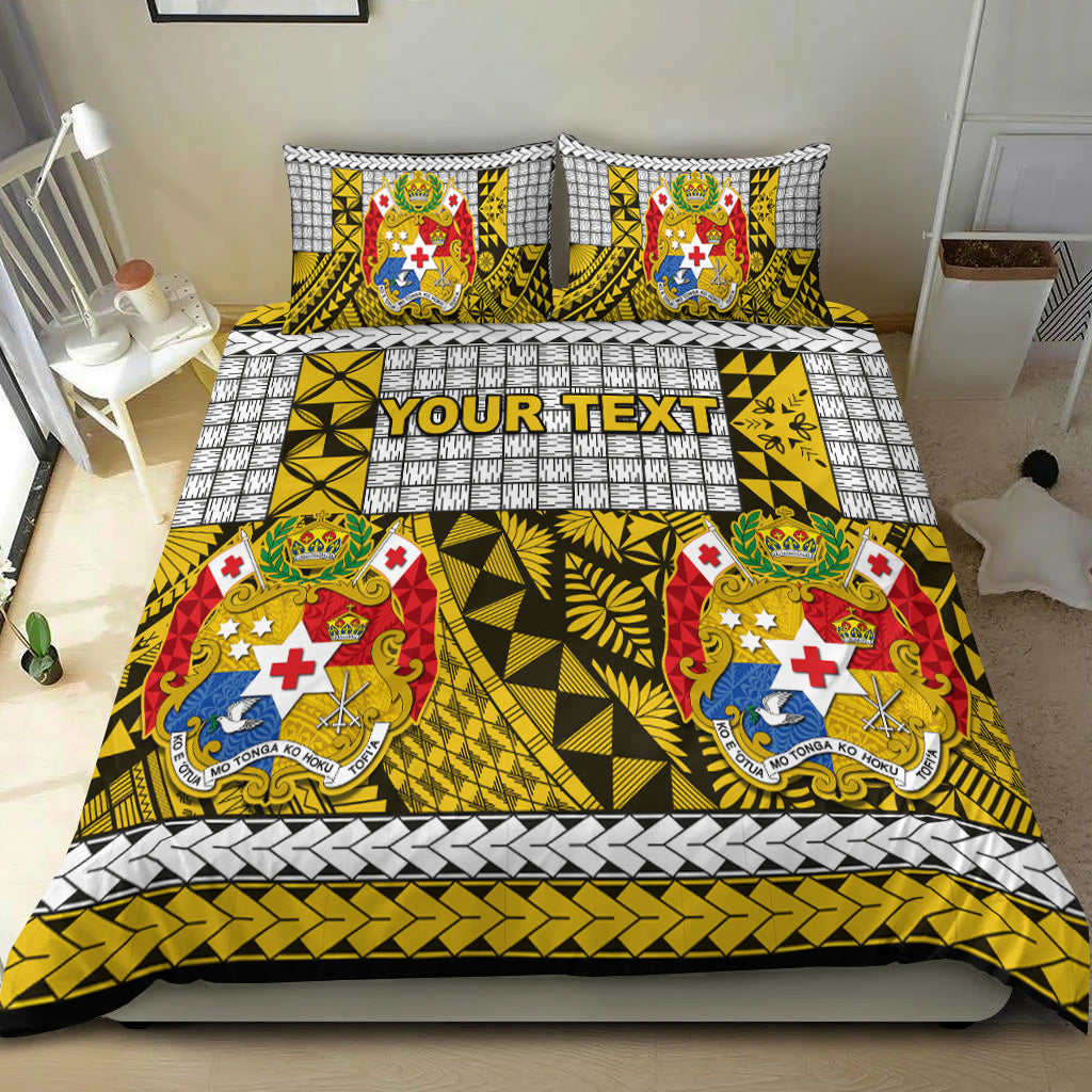 (Custom Personalised) Tonga Bedding Set Be Unique Version 03 Yellow LT13 - Polynesian Pride