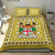 Fiji Bedding Set Pattern - Fijian Tapa Pattern Yellow LT13 - Polynesian Pride