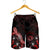 Hawaii Polynesian Men's Shorts - Turtle With Blooming Hibiscus Red - Polynesian Pride