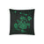 Hawaiian Map Turtle Ohana Hibiscus Kakau Polynesian Pillow Cover - Green One Size Zippered Pillow Case 18"x18"(Twin Sides) Green - Polynesian Pride