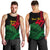 (Custom Personalised) Vanuatu Espiritu Santo Men Tank Top - Kava With Hibiscus - LT12 Black - Polynesian Pride