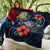 Tuvalu Polynesian Premium Quilt - Blue Turtle Hibiscus - Polynesian Pride