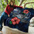 Samoa Polynesian Premium Quilt - Blue Turtle Hibiscus - Polynesian Pride