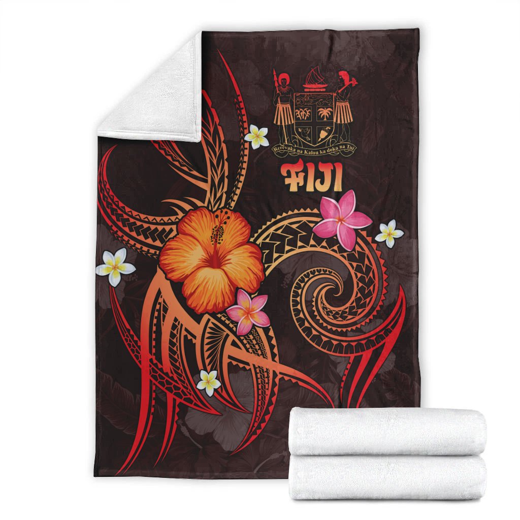 Fiji Polynesian Premium Blanket - Legend of Fiji (Red) - Polynesian Pride