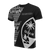 Guam All Over T Shirt Guam Coat of Arms Chamorro Pattern Black Style Unisex Black - Polynesian Pride