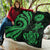 Tahiti Polynesian Premium Quilt - Green Tentacle Turtle - Polynesian Pride